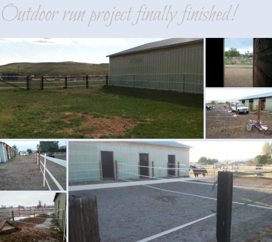 Outdoor run project finally finished!